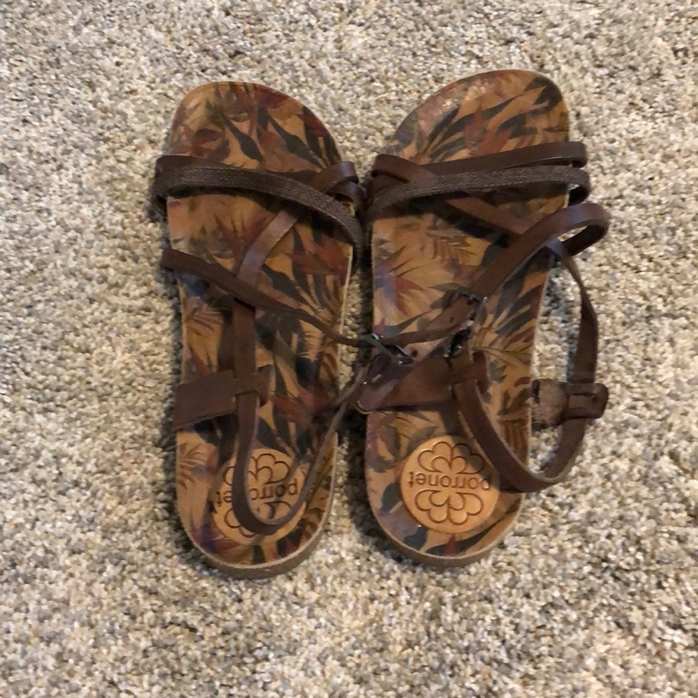 Super cute brown sandals purchased in Spain